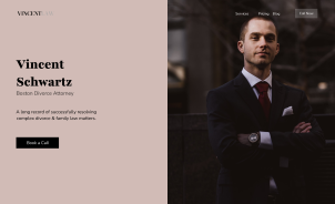 Vincent Law — Boston Divorce Attorney UI/UX Design